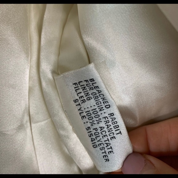 White Rabbit Fur Coat - Picture 5 of 5